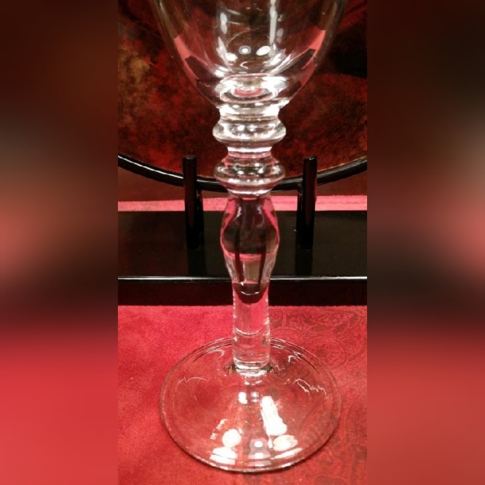 Pier 1-Cleat Crystal Fluted Wine Set-5 - Picture 3 of 4